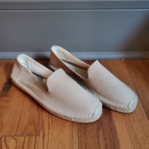 Soludos Canvas Platform Smoking Slippers